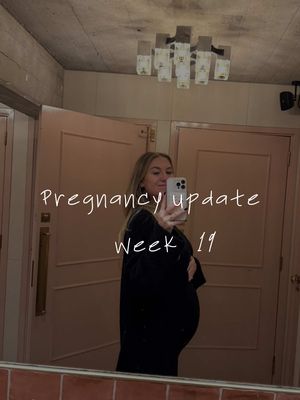 Pregnancy update week 19 • Almost half way there ✨