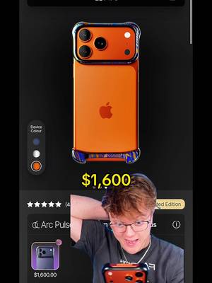 This phone case costs more than the actual phone 💀  #Tech #gadget #iphone17 #arc #expensive