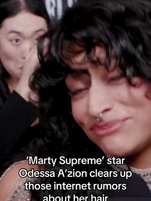 #MartySupreme star #OdessaAzion clears up those internet rumors about her hair #CriticsChoiceAwards