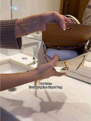 If it fits one crusty diaper it qualifies  #momlife #momhack #hermes #hermesbag 