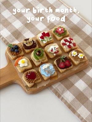 your birth month, your food 🫶 which one did you get? #myfood #sanrio #miffy #hellokitty 