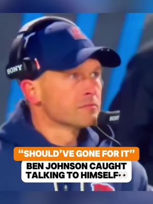 Ben Johnson to himself👀 (via RyanMcGuffey/x) #chicagobears #bearsfan #benjohnson #nfl #nflfootball 