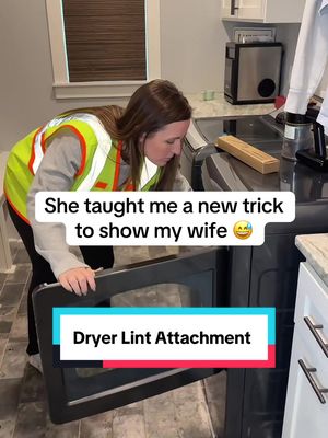 Most homeowners just clean the lint tray but forget about all of the trapped lint in the bottom #dryerventcleaning #lintremover #laundrytok #CleanTok #tiktokshopcreatorpicks 