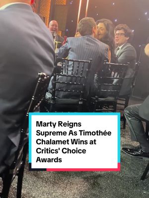 Let's celebrate that win! #MartySupreme star #TimotheeChalamet wins best actor at the Critics' Choice Awards. #KylieJenner 