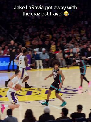 Jake just kept playing 😂 #lakers 