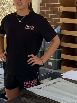 Busy day in the office today 🫶 Back home after being away on the Gold Coast and straight into packing all of your beautiful orders. I’m so grateful for every single one of you. I hope everyone has the most amazing New Year 🤍 Here’s to 2026 and some very exciting new product launches coming to you from Trade Chicks👀 ✨