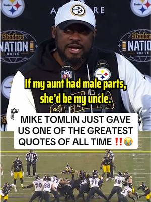 Nothing like a Mike Tomlin-ism after the Pittsburgh Steelers make the playoffs in dramatic fashion 🤣 (🎥: Steelers/X)  #steelers #nfl #football #miketomlin #sportstiktok 