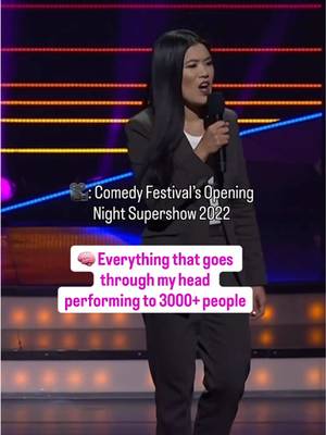 Inside the mind of a stand-up comedian 💆🏻‍♀️🧠⚡️ Everything that went through my head while performing this joke to over 3000 people and the telly at @Melbourne Int. Comedy Festival  #comedy #standup #comedian #chinese 