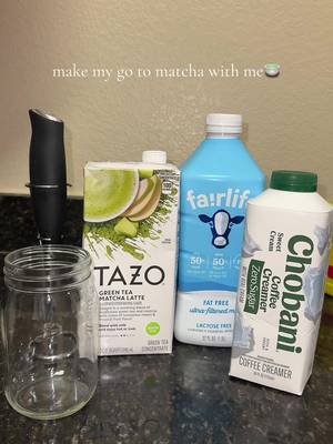We’re inspired by @GISELLE 💫’s go-to iced matcha 💚✨ TAZO Matcha Latte + milk + sweet cream cold foam = done in minutes!   Easy to make, even easier to love 🍵 #TazoTea #MatchaLatte