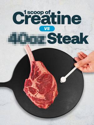 There’s creatine in a lot of the meat we eat on a daily basis. But now we know that the amounts shown to support training are hard to reach through diet alone. That’s why supplementation exists and why daily intake matters. #creatine #performance #transparentlabs