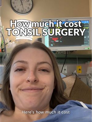 Here’s how much it cost to get my tonsils removed 💰🩺 I recently had a tonsillectomy to remove my tonsils (I’ve had swollen tonsils and constant tonsillitis infections since I was 20 years old!), and I wanted to share my experience + the costs involved.  Here’s how much it cost (I live in Toronto, Canada). ➡️ Doctor’s visits - $0 (covered by OHIP) ➡️ Surgery - $0 (covered by OHIP) ➡️ Pain medicine - $21.16 ➡️ Rental car - $212.77 ➡️ Groceries - $106.59 ➡️ TOTAL - $340.52 I’m very grateful that I was able to get a surgery that should improve my health moving forward, for free (other than the costs I chose to take on to make the experience comfortable for myself). I’m also grateful that I work for myself, so taking time off to recover was an easy option.  If you’ve ever had your tonsils removed, let me know what the experience was like for you in the comments!  #Tonsillectomy #TonsillectomyCost #TonsillectomyExpenses #TonsillectomyRecovery #MedicalCosts 