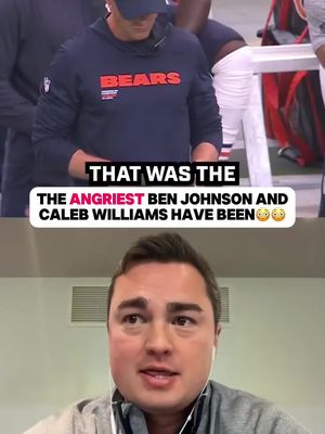 The Bears were PISSED😳 #chicagobears #calebwilliams #benjohnson #bearsfan #nfl 