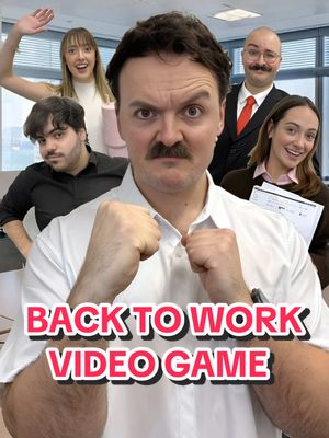 GOING BACK TO WORK: The Video Game 💻💼🫠 May the small talk, be with you. Cast in order of appearance… Handsome 9-5’er : @ me Keen Sally : @ _mollyada Smelly Greg : @ roachkiller2511 Your Crush : @ erinhughez The Boss : @ harricornforth Written, directed & edited by me xox #work #comedy #actor #videogame #gta 