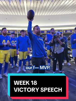 🗣️ An awesome opportunity in front of us. #larams #victory #speech #seanmcvay #matthewstafford