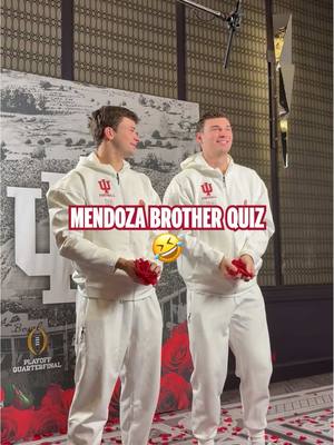We put the Mendoza brothers to the test 🤭 #cfbplayoff 