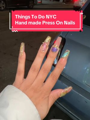 This is what CELEBS do. Custom hand made press on nails are created by @Mia’s World. You can send her designs and she’ll make them come to life for you. I can’t wait to see what she does next.  #thingstodoinnyc #pressonnails #presson #pressonnailbusiness #nyclife 