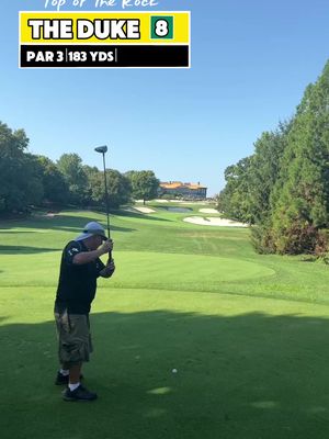 Top of the Rock — Hole 8 ⛳️ Par 3 | 183 yds “The camera adds +2 strokes” @davefinkgolfs you’re not lying, Dave 😅
