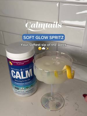 Meet the first sip in our CALMtail series🍹💙 Light, citrusy, and refreshingly simple, this calming mocktail features Natural Vitality CALM to help you slow down and settle into the moment. 🍋   How we make it: 	•	1 tsp Natural Vitality CALM Raspberry-Lemon Flavor 	•	3 oz sparkling water 	•	1 oz white grape juice or pear juice 	•	Squeeze of fresh lemon 	•	Ice sphere or large cube 	•	Garnish: thin lemon ribbon A simple way to create a peaceful pause, anytime you need it. 💙 #CALMtails #naturalvitality #mocktails 