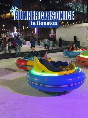 BUMPER CARS ON ICE AT @discoverygreen now until Feb 16! 🎟️  $20 + tax Purchase tickets on discovery greens website!  *Note: Riders must be at least 48” Now - Feb 16 Hours of Operation Monday - Thursday 6 pm - 10 pm Fridays & Saturdays 6 pm - 11 pm Sunday 6 pm - 8 pm