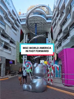 Our favorite spots in 2x speed. #MSCWorldAmerica