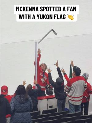 Classy move from McKenna after Canada wins the Bronze medal 🥉👏 #AStickIsEverything
