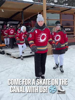 a true Ottawa winter staple 🙂‍↕️   some of the team headed down to the Rideau Canal this afternoon for a quick skate! in case you missed it, the full 7.8km opened up this morning 👀