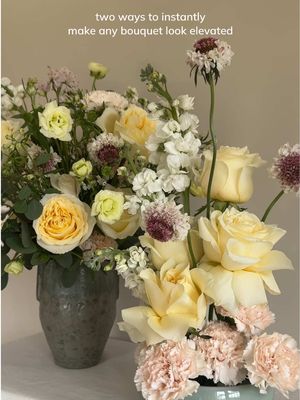The smallest touches can make the biggest difference. Style your flowers with intentions and save this for your next arrangement. #flowerartwork #ikebana #flowers #urbanstems #bouquets 