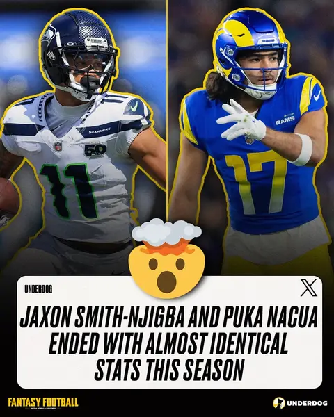 Do You Think Jaxon Smith-Njigba or Puka Nacua Had the Better Season?! 🤔