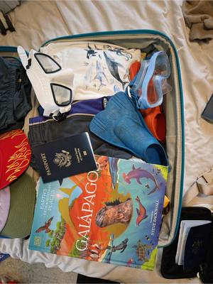 Packing for a week long sea safari to the Galápagos Islands as a solo parent!! I’m taking my 4 year old and 6 year old on a @Quasar Expeditions cruise and we are beyond excited 🦭