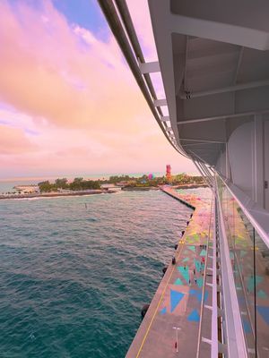 You know where 😉 #PerfectDayatCocoCay #travel #vacation #cruise #balcony #views #sunset