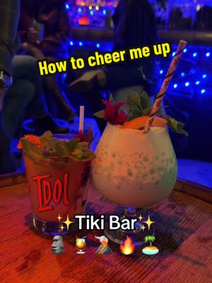 There’s just something magical about the tiki bar experience. Being in an escapist tropical atmosphere with a fantastic exotic cocktail in my hand that just puts a smile on my face. #tikibar #falseidol #tiki 