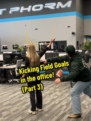 Gotta be able to trust the holder 😐      #fieldgoal #fail #officelife #1stphorm #fyp