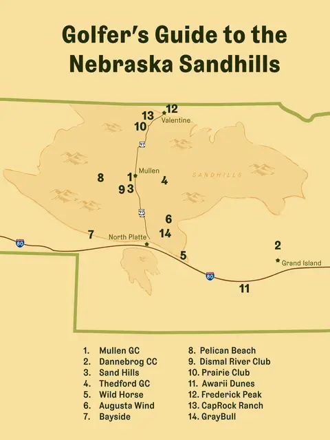 In a region where cattle greatly outnumber humans, you’ll find some of the most raw and spectacular golf courses in the United States. Whether you’ve scored a tee time at the elusive Sand Hills Golf Club, need a break from cross-country roadtripping on I-80, or just want to visit some honor-box nine-hole courses, the Nebraska Sandhills has it all. You can read our full Nebraska Sandhills guide from Matt Rouches, now available on our website. #golf #golftiktok #golftok #nebraska 