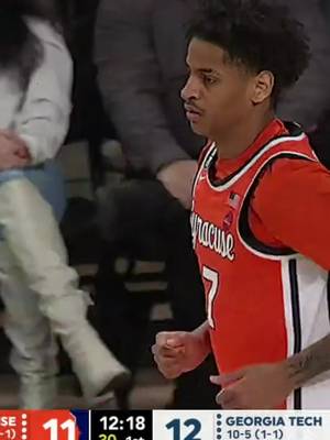 Kiyan feeling it 🔥 #cuse #syracuse #orange #basketball 