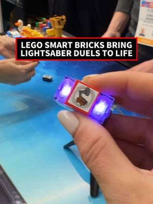 These sensor-packed Smart Bricks bring Luke Skywalker and Darth Vader to life by generating authentic lightsaber sounds and dynamic color changes in real time. ⚔️✨ Available March 1 starting at $70. #CES2026 #Lego #StarWars #SmartPlay #LightsaberDuel 
