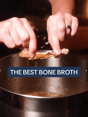 I drink this every day 🥣 🦴  #bonebroth #fyp #EasyRecipe 