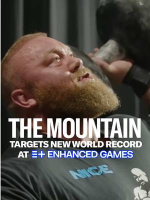 It’s official: The Mountain (@hafthorbjornsson) is coming to the Enhanced Games to smash his own deadlift world record. 🌍 Witness history in Las Vegas on May 24, 2026.