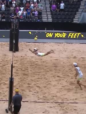 All out on match point. Hagen Smith lays out for the full-extension set, and Logan Webber finishes the kill — Week 8 in Dallas. #AVPBeach #BeachVolleyball