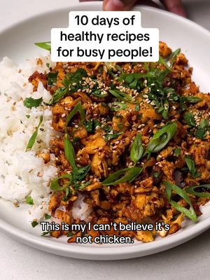 … believe it! Get @Nisha Vora’s recipe from our 10 Healthy Dinners for Busy People series! #healthydinner #healthyrecipes #tofurecipe 