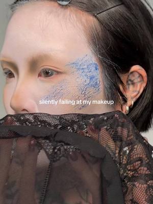 we’ll get it next time folks 🫡 #avantgardemakeup #experimentalmakeup #makeupfail 