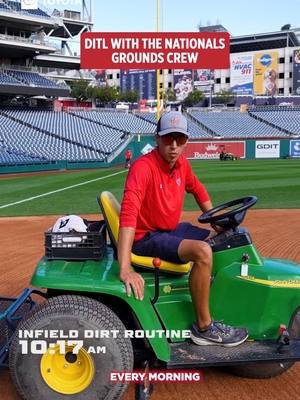 touched grass for this 😌🙏🚜 #MLB #ditl #bts #groundscrew 