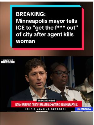 BREAKING: An Immigration and Customs Enforcement agent shot and killed a woman Wednesday during an operation in Minneapolis, the Department of Homeland Security said. The deadly confrontation immediately escalated tensions over the Trump administration’s decision to send some 2,000 immigration agents into the city this week. During a press conference, Minneapolis Mayor Jacob Frey told ICE: "Get the f*** out of Minneapolis." This is a developing story. #breakingnews 