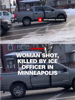 Video taken by a witness shows the moment an ICE officer fatally shot a woman in a vehicle in Minneapolis on Wednesday.