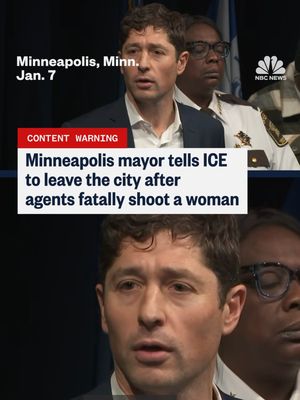 Following the death of a woman in an ICE-related shooting in Minneapolis, Mayor Jacob Frey said there was little he could say to make the current situation better but he had a message for federal immigration agents in the city saying, “To ICE, get the f--- out of Minneapolis. We do not want you here. Your stated reason for being in this city is to create some sort of safety and you are doing the opposite."