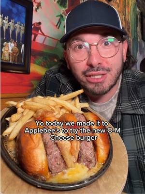 Trying @Applebee’s Grill + Bar new O-M Cheese Burger for only $11.99 #ad #omcheeseburger #cheeseburger   