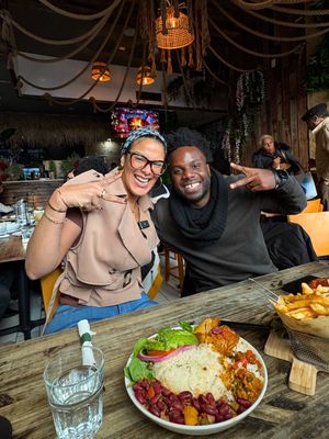 What started as a vegan meal prep service in South Korea turned into a mission to bring plant-based versions of the food co-owners Blenlly and Javier grew up with to the people of New York City. 🗽🥙 This is the kind of spot you come for the food, stay for the vibe, and leave already planning your next visit. Brooklyn is lucky to have @nextstopvegan! 💛