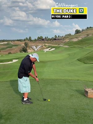 Cliffhangers — Hole 17 ⛳️ Par 3 | 91 yds #golf #golfswing #barstool #comedy #sports