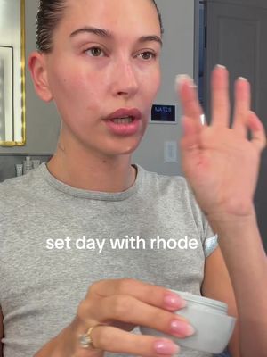 a day on set with me as chief creative officer of @rhode skin 🪽🪽