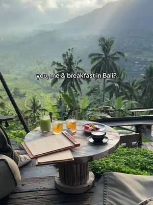 The only breakfast view I want to have this year #bali #balitrip #balitravel