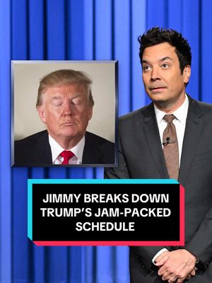 Jimmy breaks down Trump’s jam-packed schedule! #FallonTonight #JimmyFallon #TonightShow #HeatedRivalry #StrangerThings 